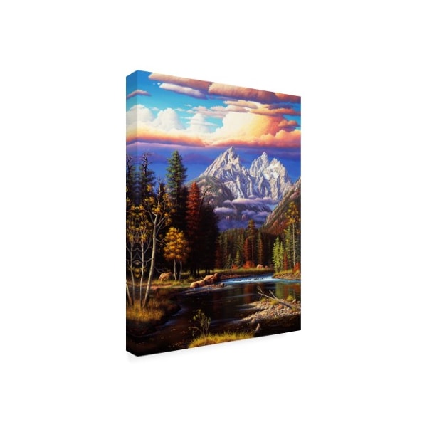 R W Hedge 'Perfect Harmony Mountains' Canvas Art,24x32